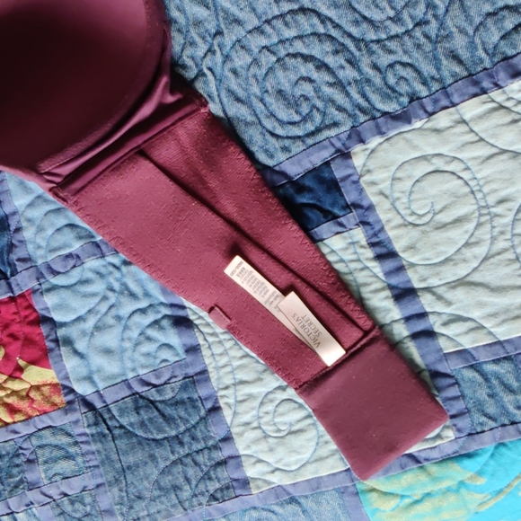 NEW Body by Victoria 38DD Strapless Removable Strap Underwire Bra, Kir/Burgundy - Picture 5 of 7